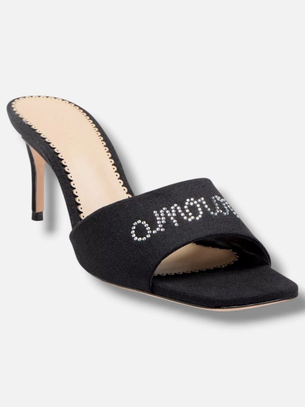 Cinq à Sept Women's Black June Embellished Sandals Shoes Size EU:39 US:9